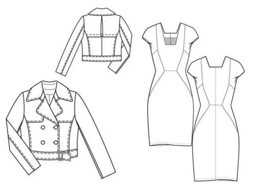 畢業(yè)設(shè)計(jì)系列 款式圖篇 照著畫就行了 設(shè)計(jì)必備